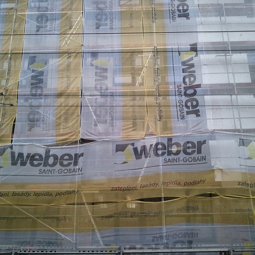 Zakrývací sítě staveb