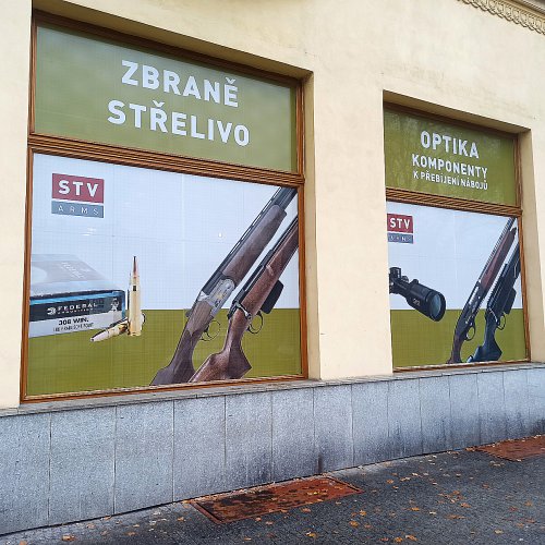 Polepy výloh prodejen