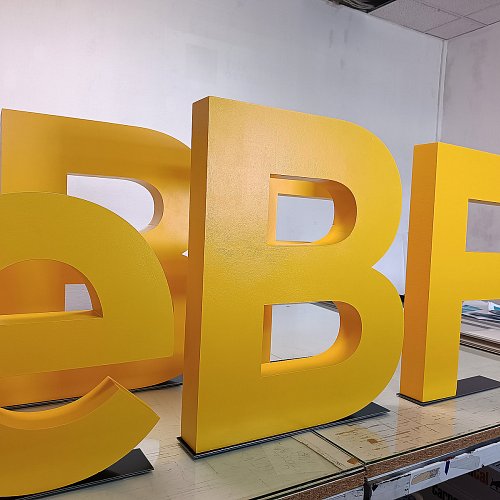 3D písmena a loga z polystyrenu