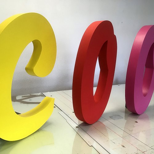 3D písmena a loga z polystyrenu
