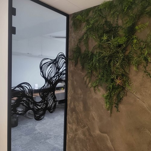 Designový polep skleněných příček Brno