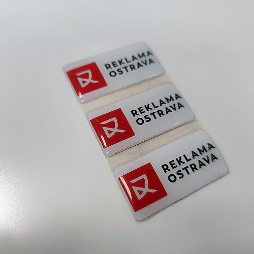 3D samolepky a logoprinty